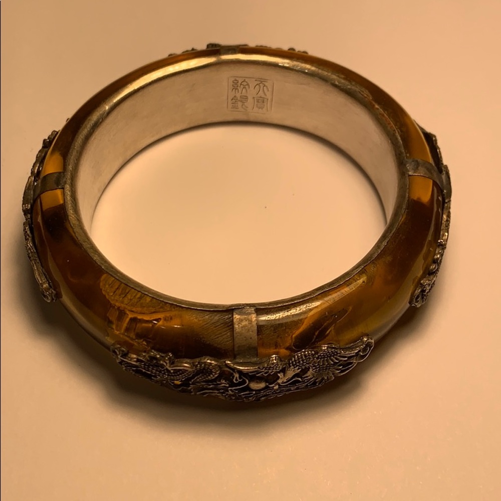 Chinese double dragon bracelet